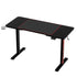 Artiss 140cm Motorised Standing Gaming Desk RGB Adjustable Height Black USB Type-C