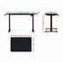 Artiss 140cm Motorised Standing Gaming Desk RGB Adjustable Height Black USB Type-C