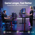 Artiss 140cm Motorised Standing Gaming Desk RGB Adjustable Height Black USB Type-C