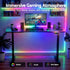 Artiss 140cm Motorised Standing Gaming Desk RGB Adjustable Height Black USB Type-C