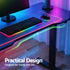 Artiss 140cm Motorised Standing Gaming Desk RGB Adjustable Height Black USB Type-C