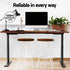 Standing Desk Motorised Electric Dual Motor Rustic Brown 120CM