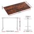 Artiss Standing Desk Motorised Electric Dual Motor 140CM Rustic Brown