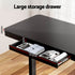 Standing Desk Motorised Electric Dual Motor Drawer 120CM Black