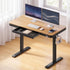Artiss Motorised Standing Desk with Storage Drawer 120cm Wood Black
