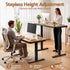 Artiss Motorised Standing Desk with Storage Drawer 120cm Wood Black