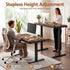 Artiss Motorised Standing Desk with Storage Drawer 120cm Rustic Brown