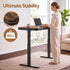 Artiss Motorised Standing Desk with Storage Drawer 120cm Rustic Brown