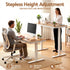 Artiss Motorised Standing Desk with Storage Drawer 120cm Wood White