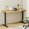 Artiss 140cm Electric Standing Desk Adjustable Height Motorised Oak Black
