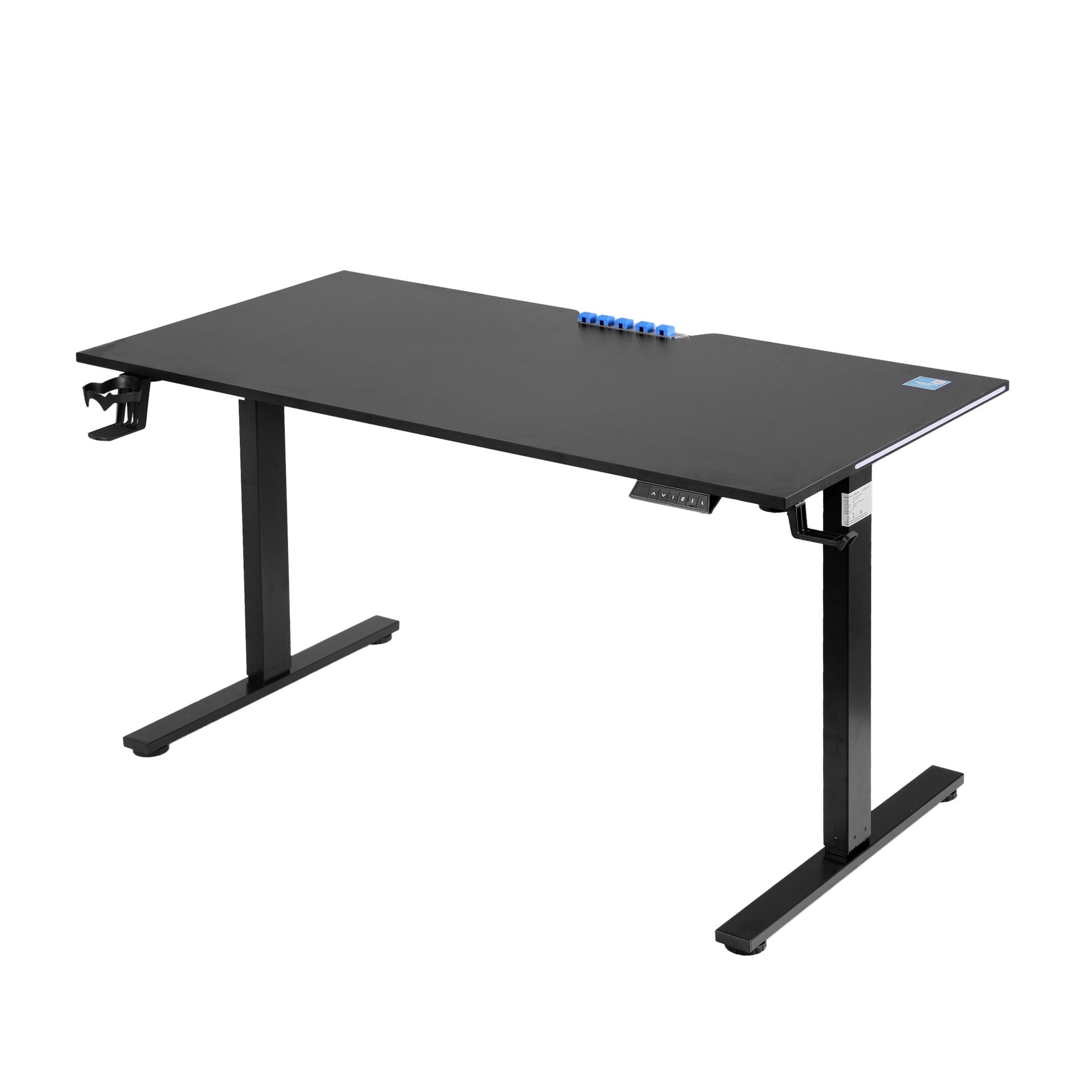 Electric Standing Desk Height Adjustable Gaming Desk Home Office 140cm