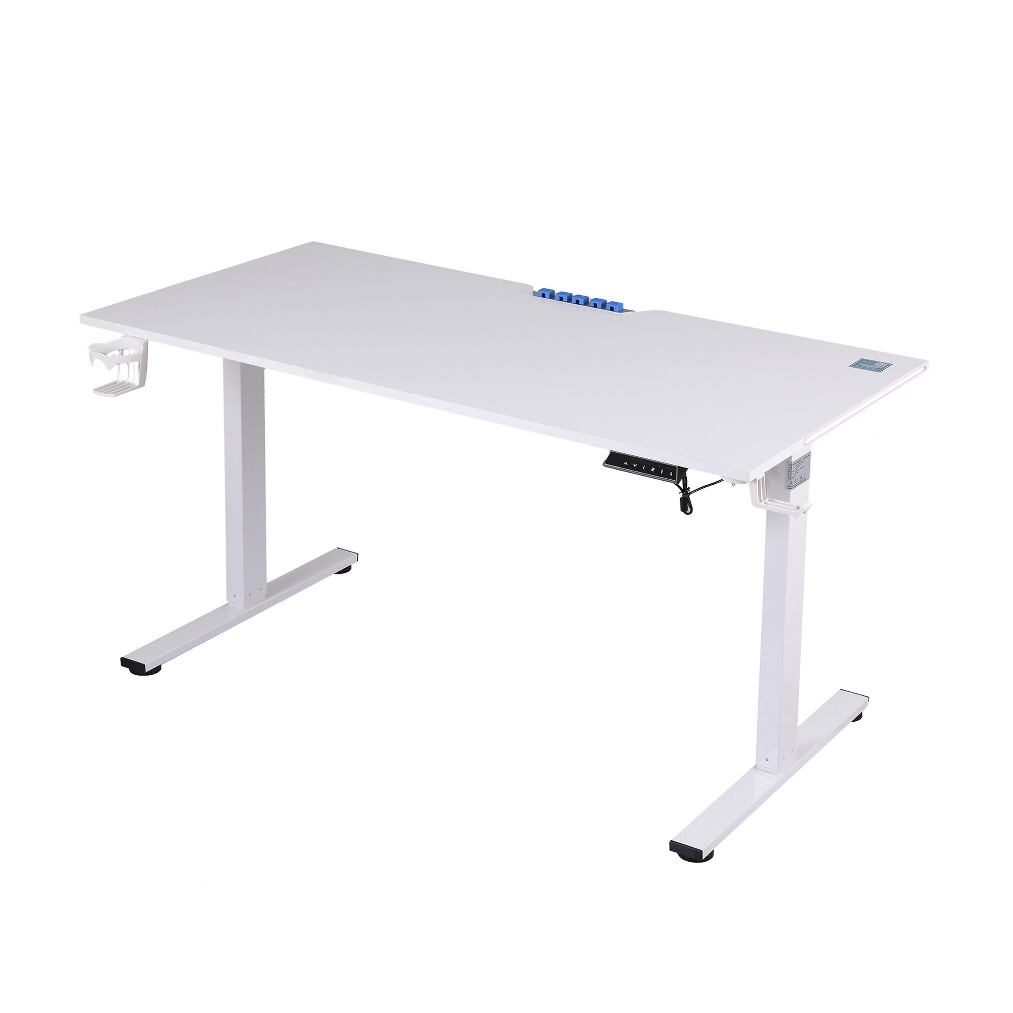 Electric Standing Desk Height Adjustable Gaming Desk Home Office 140cm