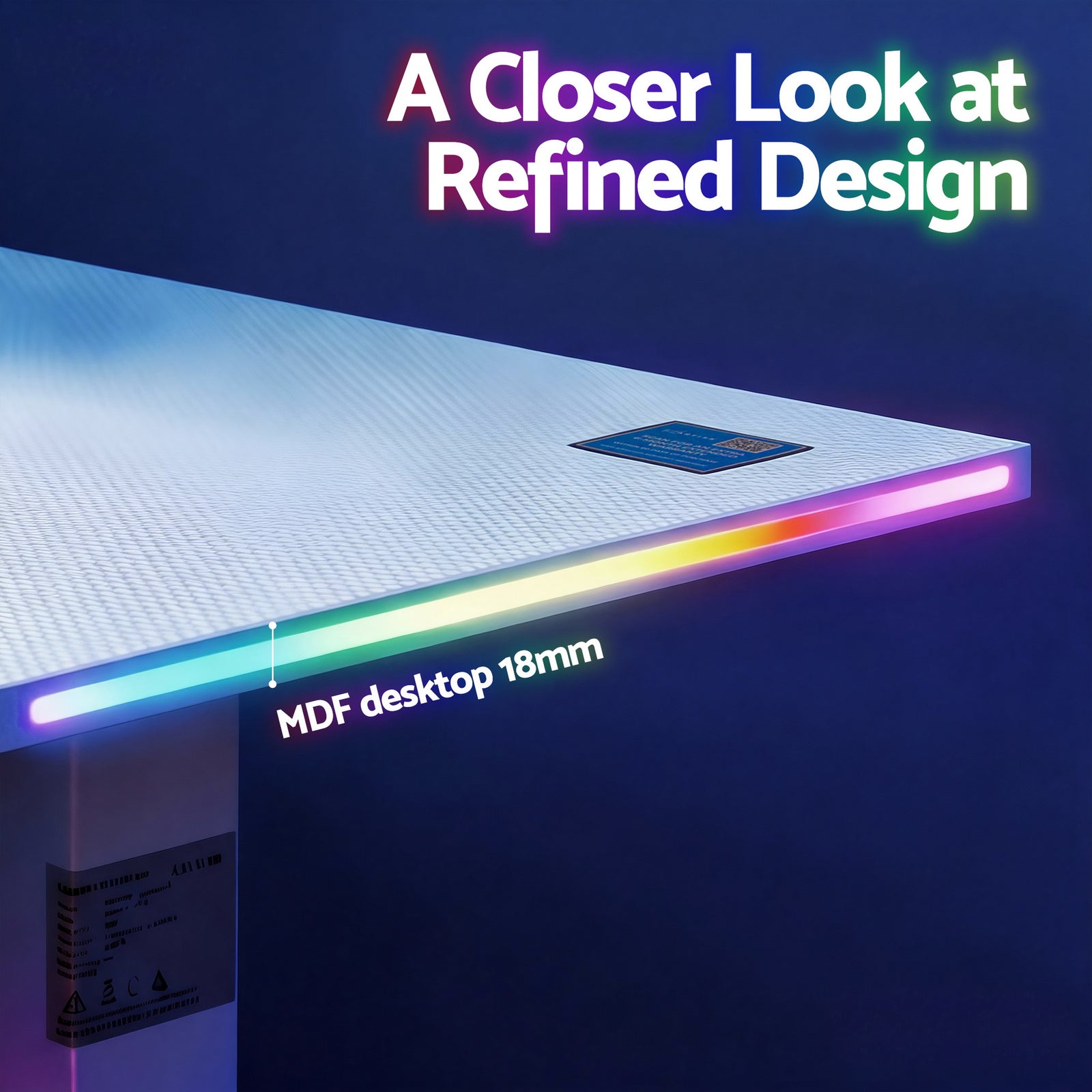 Electric Standing Desk Height Adjustable Gaming Desk Home Office 140cm