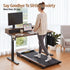 Artiss Electric Standing Desk 120cm Sit Stand Desk with Drawers Rustic Brown