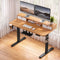 Artiss Electric Standing Desk 120cm Height Adjustable Sit Stand Desk Drawers Oak