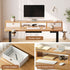 Artiss Electric Standing Desk 120cm Height Adjustable Sit Stand Desk Drawers Oak