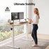 Standing Desk Height Adjustable 140cm Ergonomic Office Desk Oak