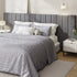 Bed Frame Headboard Double Queen King Size Grey Velvet