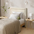 King Single Bed Headboard Bedhead Beige