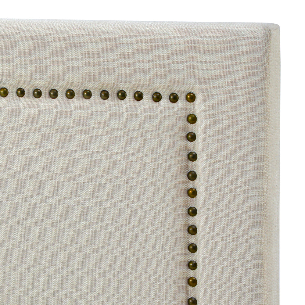Queen Size Bed Headboard Bedhead Beige