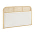 Bed Head Headboard Queen Size Rattan Bedboard Natural