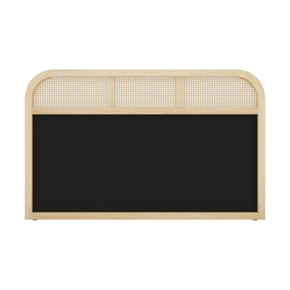 Bed Head Headboard Queen Size Rattan Bedboard Natural