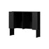 Headboard Double Size Bedhead with Storage Shelves Black