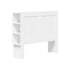 Bed Head with Shelves Double Size White