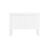 Bed Head with Shelves Double Size White