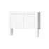 Bed Head with Shelves Double Size White