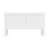 Bed Head with Shelves King Size White