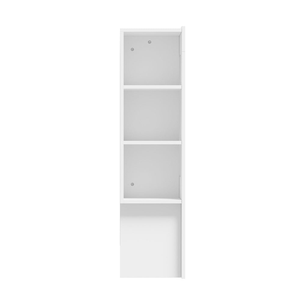 Bed Head with Shelves King Size White