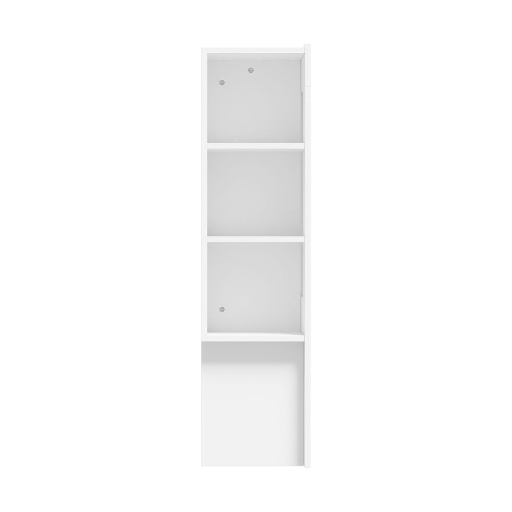 Bed Head with Shelves Queen Size White