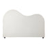 Bed Head King Size Headboard Boucle Fabric White