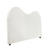 Bed Head King Size Headboard Boucle Fabric White
