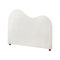 Bed Head King Single Headboard Boucle Fabric White