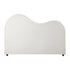 Bed Head King Single Headboard Boucle Fabric White
