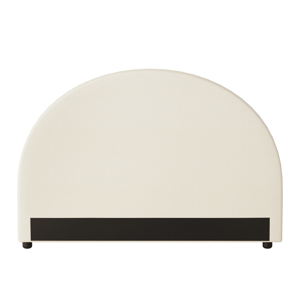 Bed Head Double Size Headboard Fabric Beige