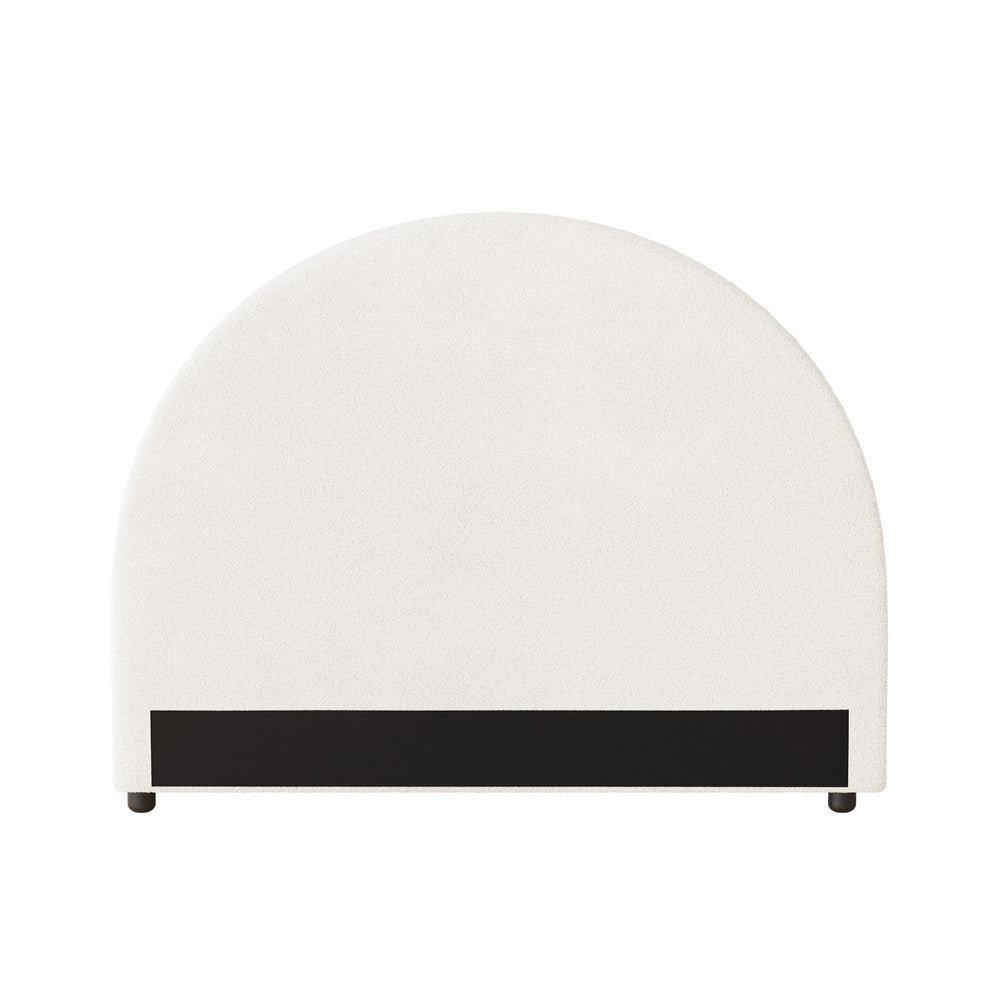 Bed Head King Single Headboard Boucle White