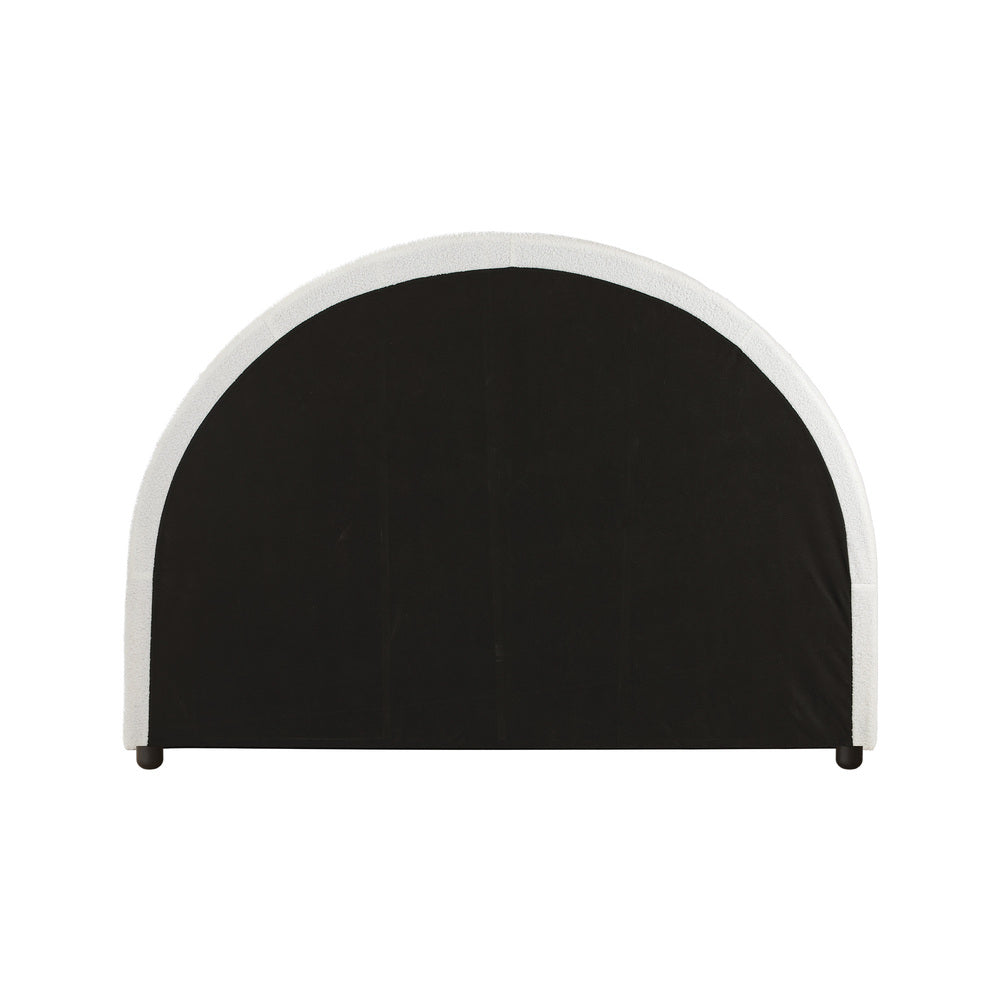 Bed Head Single Size Headboard Boucle White