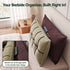Headboard Pillow Double-Layer Storage Wedge Reading Backrest Double Set
