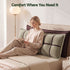 Headboard Pillow Double-Layer Storage Wedge Reading Backrest Double Set