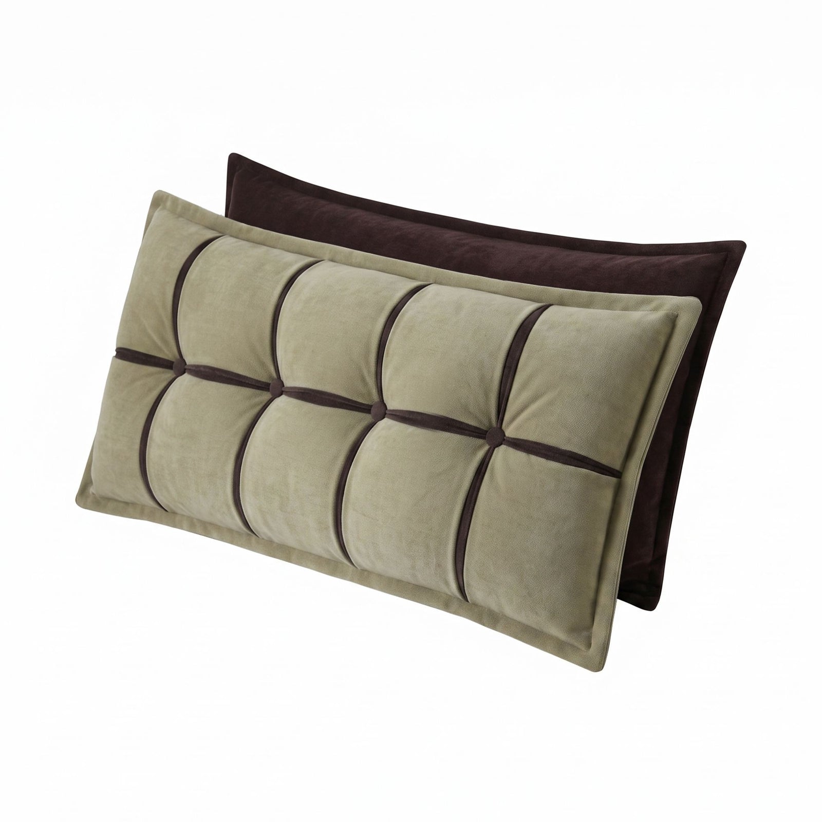 Headboard Pillow Double-Layer Storage Wedge Reading Backrest Double Set