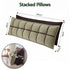 Headboard Pillow Double-Layer Storage Wedge Reading Backrest King Chair