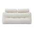 Giselle wedge pillow headboard with non-flattening shredded foam core, perfect for dorm reading or sofa lap desk, 330g corduroy cover, side pockets, Double