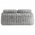 Giselle Wedge Pillow Headboard, Easy Wash Zipper Cover & Anti-Flat Foam, Couch Lumbar Support for Dorm Readers, 340g Faux Rabbit Fur with Dual Pockets, Queen