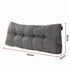 Giselle Headboard Pillow for Sitting in Bed, Upgraded Shredded Foam Reading Wedge Cushion for Lumbar Support, 320g Corduroy Backrest with Side Pockets for Dorm Daybed, Double