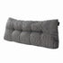 Giselle Headboard Pillow for Sitting in Bed, Upgraded Shredded Foam Reading Wedge Cushion for Lumbar Support, 320g Corduroy Backrest with Side Pockets for Dorm Daybed, Double