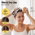 Livemor Scalp Massager Kneading Head Massager Scalp Stress Relax Portable Rechargeable Hair Massager Shower Massage Waterproof Cat Massager Scratcher, Gift for Mom Dad