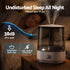 Humidifier – 4L Ultrasonic Cool Mist, 250ml/h, Top‑Fill, Aroma Tray, White